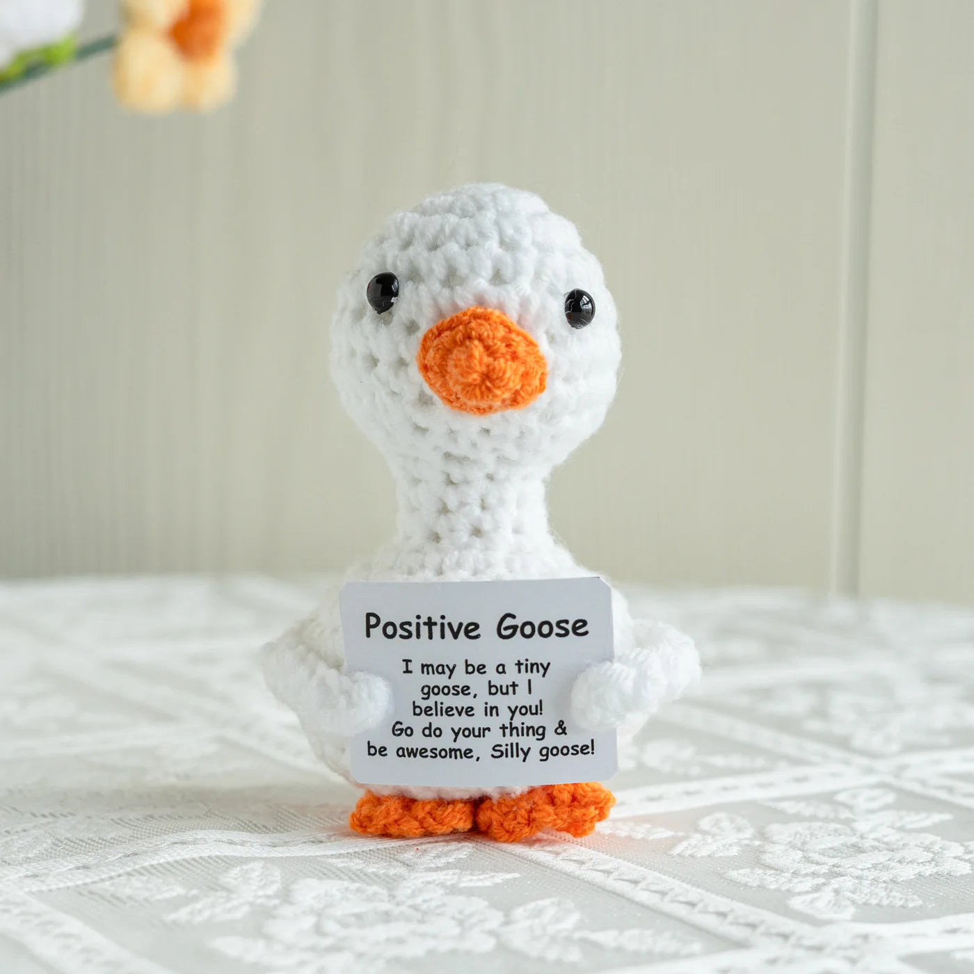 Handmade Crochet Positive Energy Shark Doll – Cow (Tan Brown Pink)