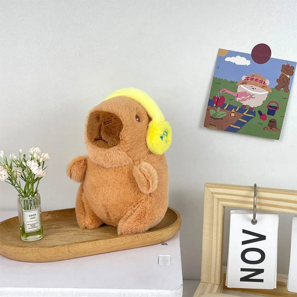 Capybara Plush Hoodie - 41 Outfit Variants Collectible – Yellow-Headphone