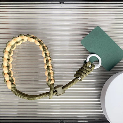 Handwoven Wrist Strap Phone Lanyard – green
