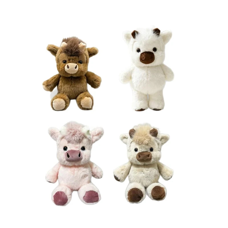 Highland Cow Plush 45cm - Fluffy Cattle Stuffed Animal
