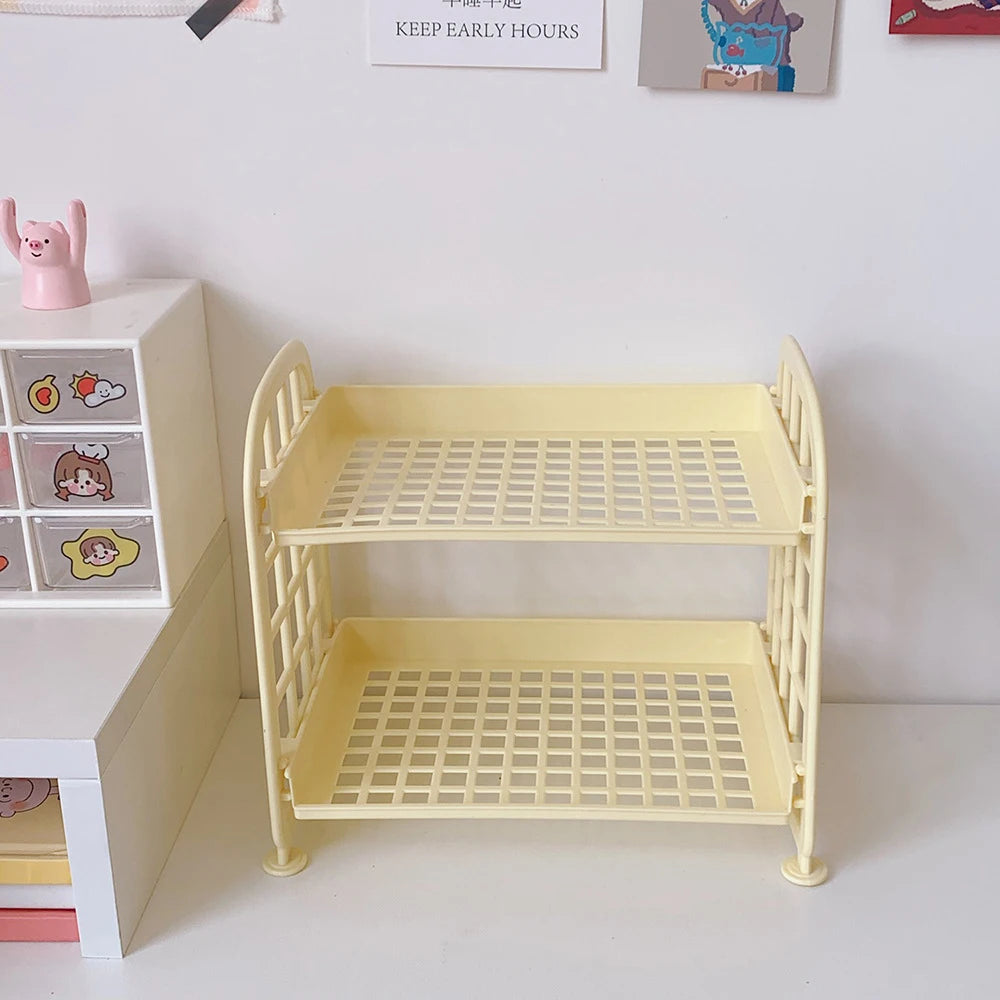 Desktop Storage Shelf Rack - 2-Tier Desk Organizer – 776184794347