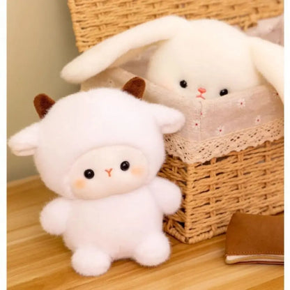 Kawaii Plush Animal Companion Doll - 7 Animal Variants