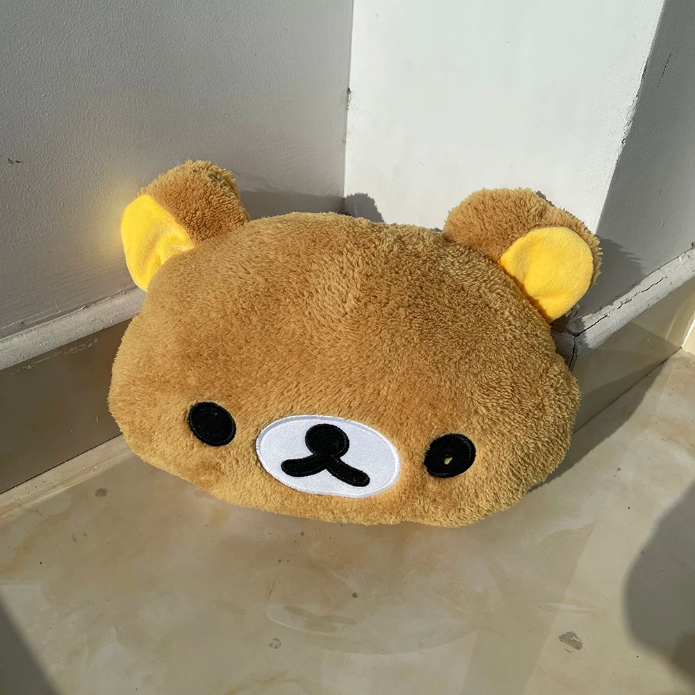 Rilakkuma & Korilakkuma Plush Hand Pillow – Rilakkuma (Brown Bear), 30cm