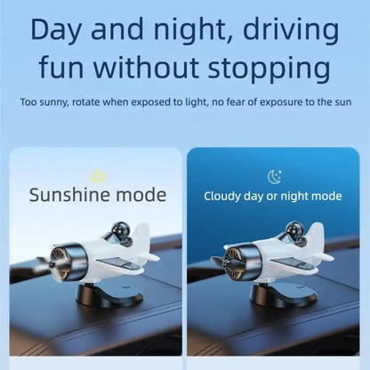 Solar-Powered 360° Rotating Mini Fan Dashboard Ornament