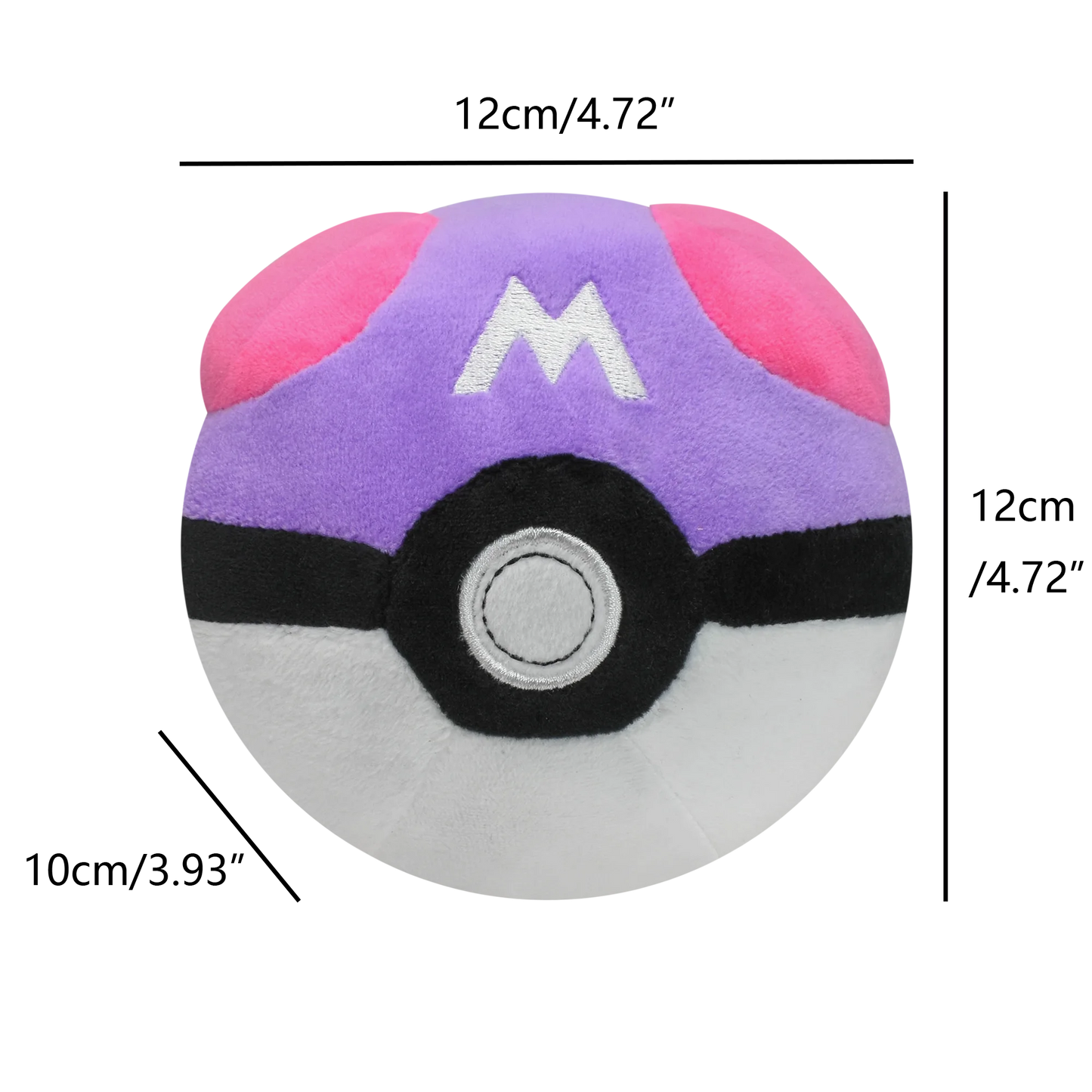 Pokemon Poke Ball Plush Set - Master Ultra Great Classic – Master Ball