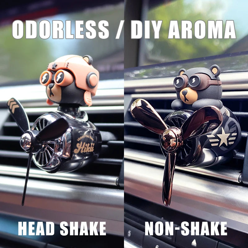 Pilot Bear DIY Car Air Freshener Vent Clip