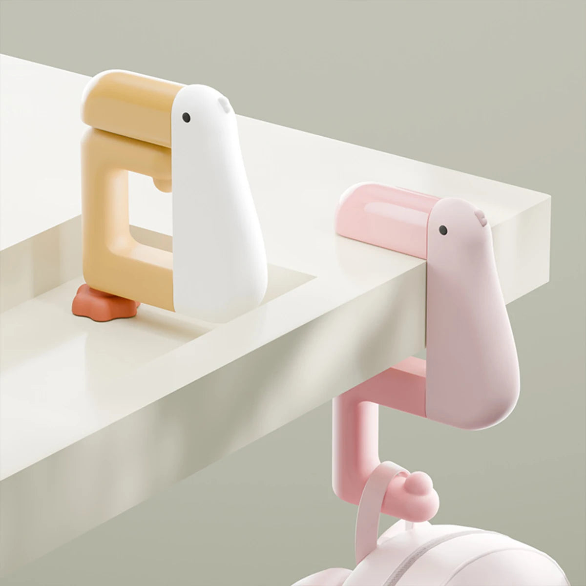 Duck Hook Desk Hanger - Cute Animal Bag Holder