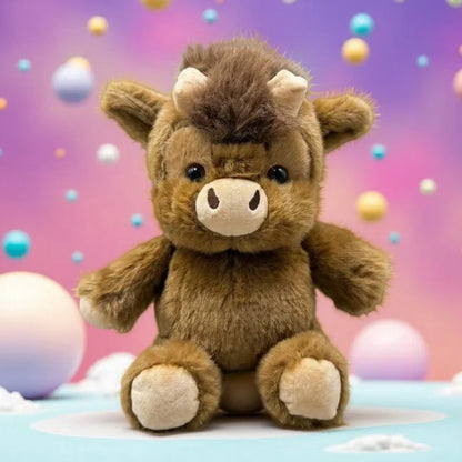 Highland Cow Plush 45cm - Fluffy Cattle Stuffed Animal