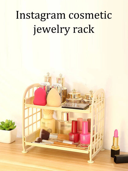 Desktop Storage Shelf Rack - 2-Tier Desk Organizer