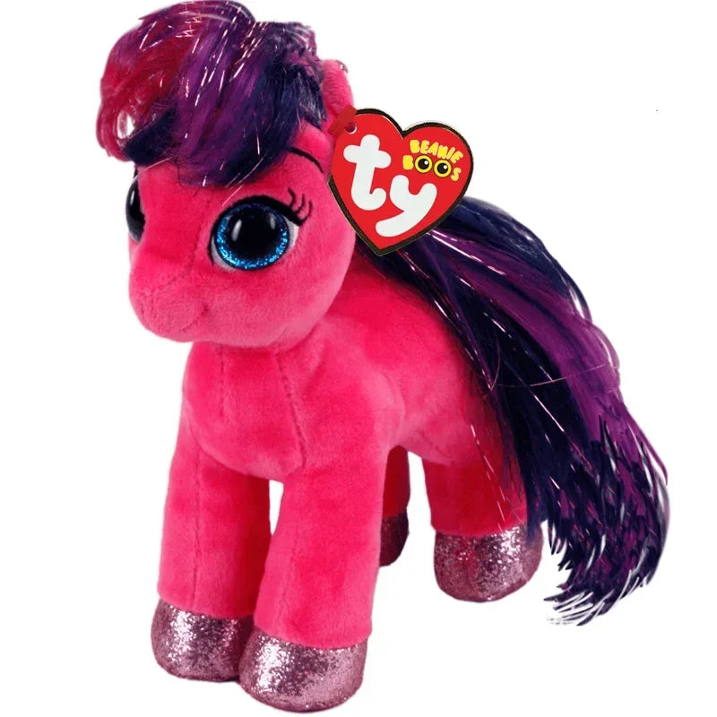 Ty Beanie Boos Big Eye Unicorn Plush - Rainbow Variants – 17