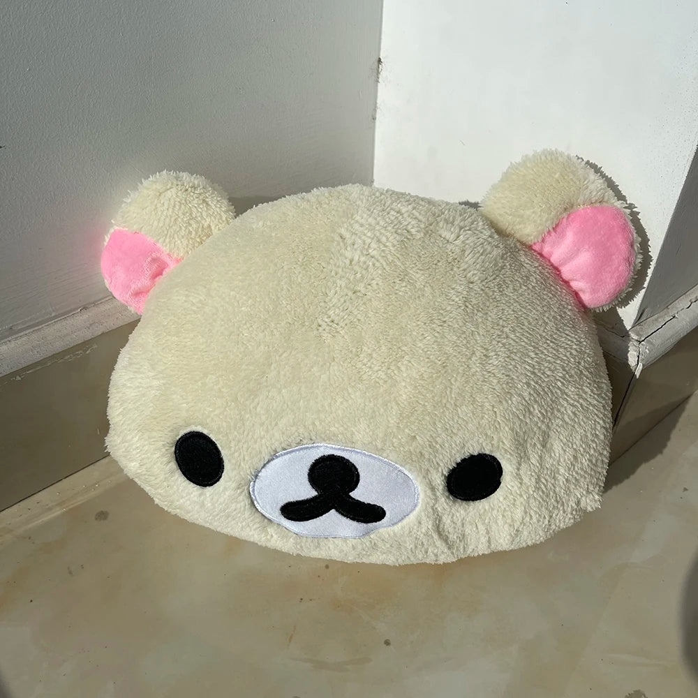 Rilakkuma & Korilakkuma Plush Hand Pillow – WHITE, 30cm