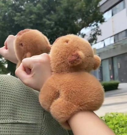 Capybara Slap Wrap Bracelet Plush - Wrist Cuddle Toy
