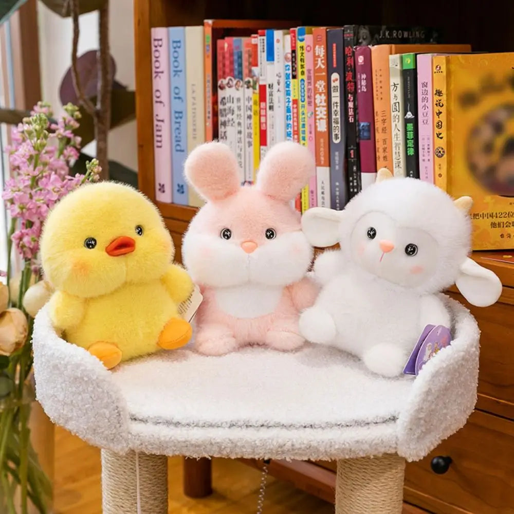 Kawaii Plush Animal Companion Doll - 7 Animal Variants