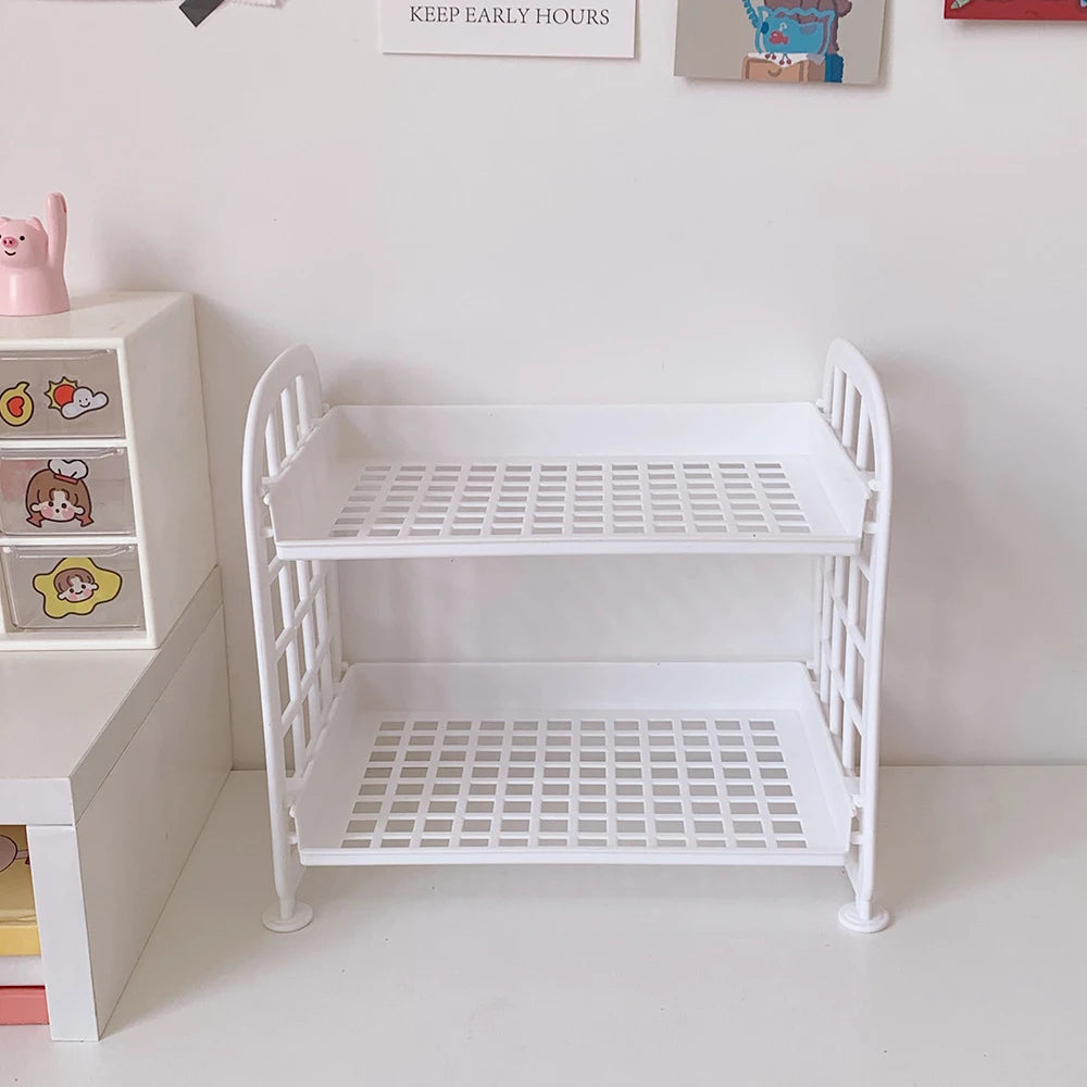 Desktop Storage Shelf Rack - 2-Tier Desk Organizer – 776167124273