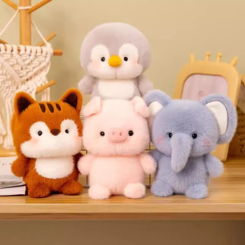 Kawaii Plush Animal Companion Doll - 7 Animal Variants