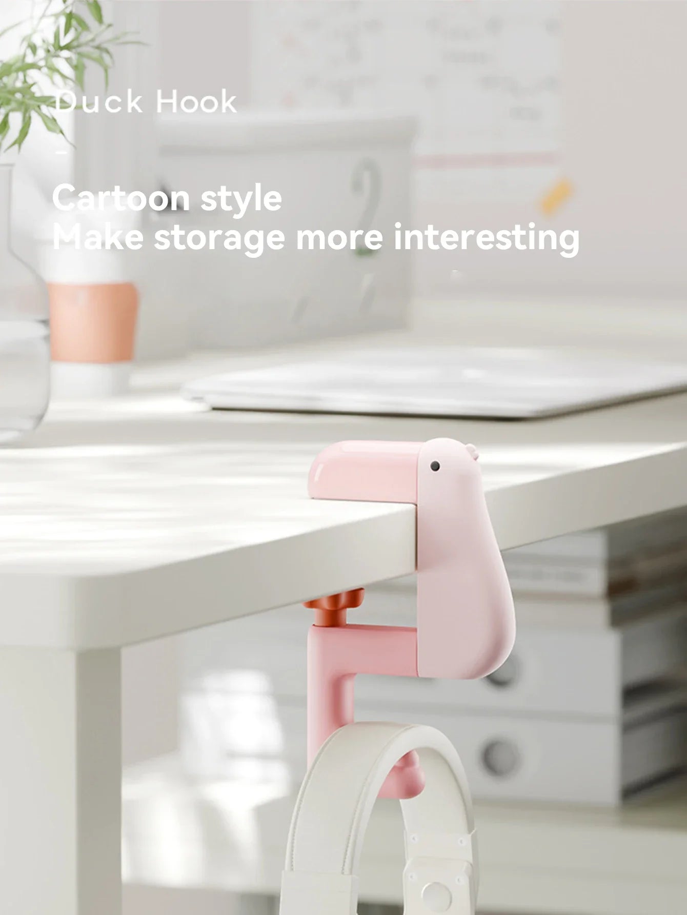 Duck Hook Desk Hanger - Cute Animal Bag Holder