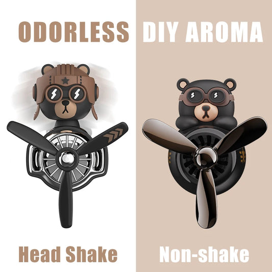 Pilot Bear DIY Car Air Freshener Vent Clip