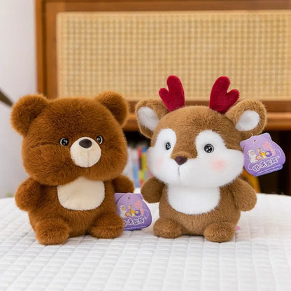 Kawaii Plush Animal Companion Doll - 7 Animal Variants
