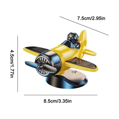 Solar-Powered 360° Rotating Mini Fan Dashboard Ornament