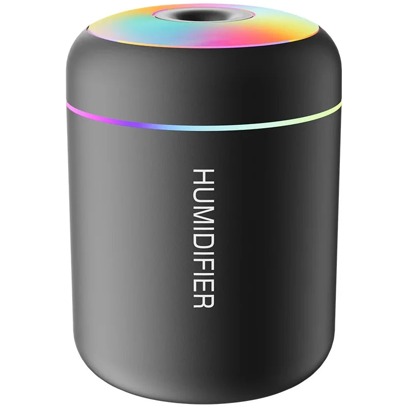 Mini 180ML USB Humidifier & Aroma Diffuser – Black