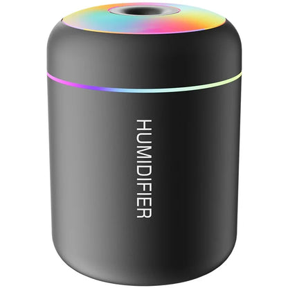 Mini 180ML USB Humidifier & Aroma Diffuser – Black