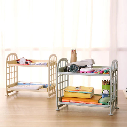 Desktop Storage Shelf Rack - 2-Tier Desk Organizer