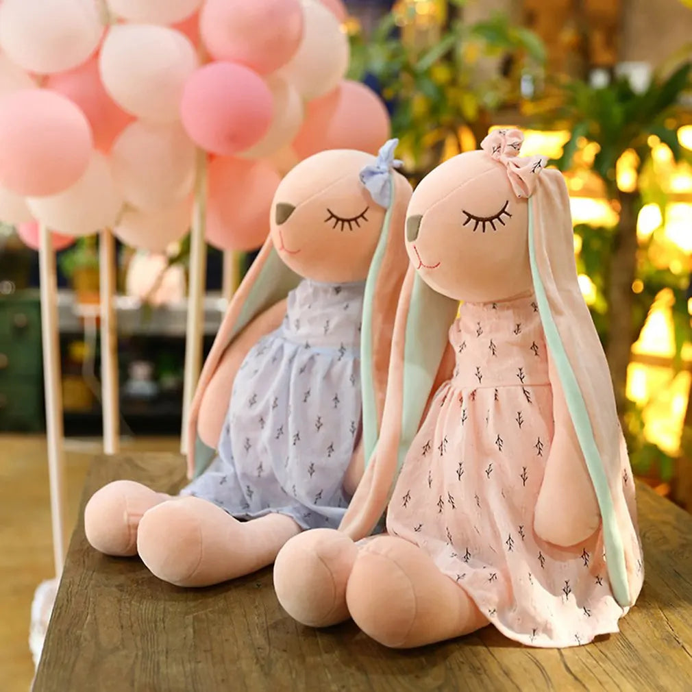 Sleepy Bunny Doll 35cm - Long-Ear Dress Rabbit Plush