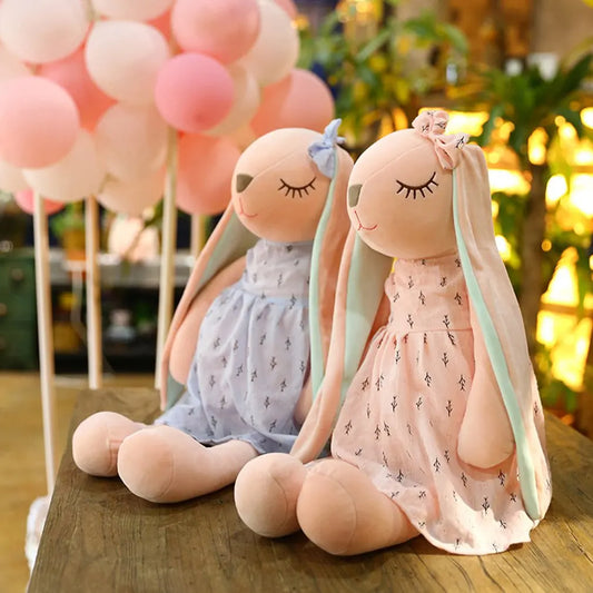 Sleepy Bunny Doll 35cm - Long-Ear Dress Rabbit Plush