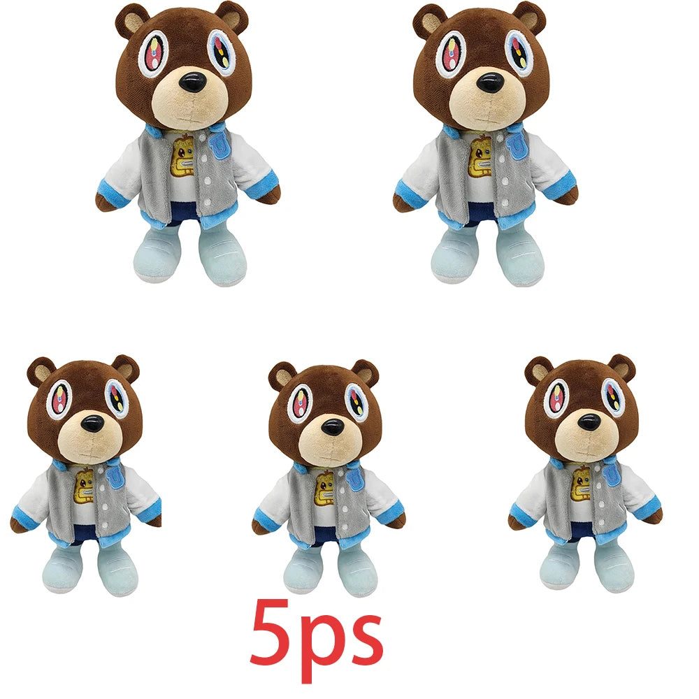 Dropout Bear Plush - Varsity Jacket Streetwear Bear Toy – 5pcs