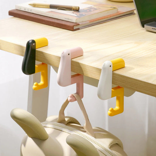 Duck Hook Desk Hanger - Cute Animal Bag Holder