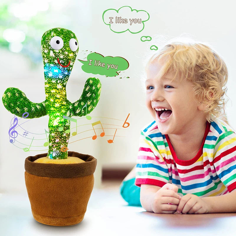 Dancing Cactus Toy - Singing 120 Songs Light-Up Plush