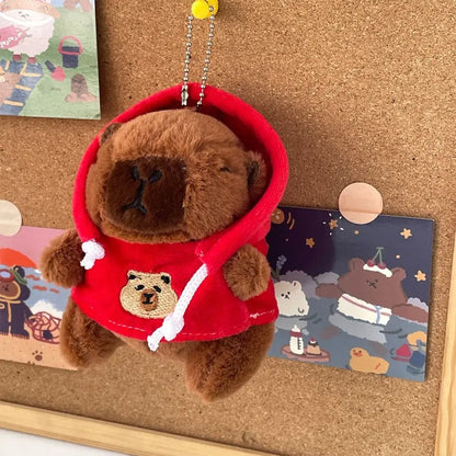 Capybara Plush Hoodie - 41 Outfit Variants Collectible – Red-Hoodie C