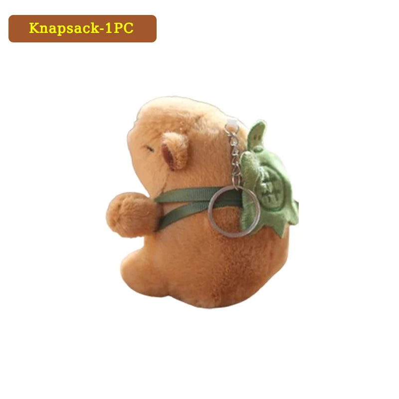 Mini Capybara Pendant Plush Keychain - 16 Variants – Knapsack-1PC