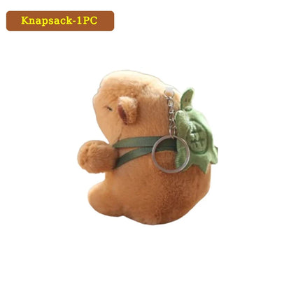 Mini Capybara Pendant Plush Keychain - 16 Variants – Knapsack-1PC
