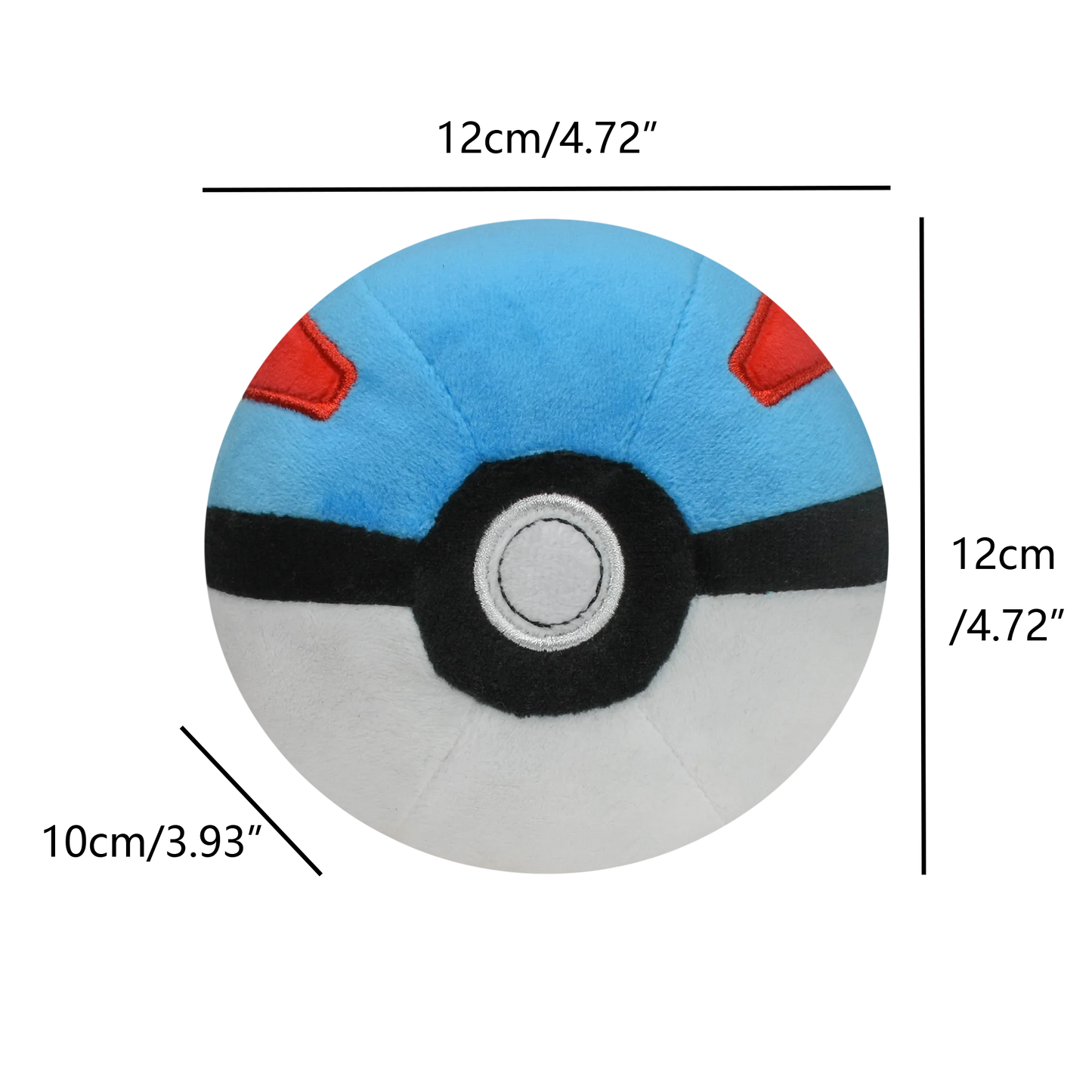 Pokemon Poke Ball Plush Set - Master Ultra Great Classic – Great Ball