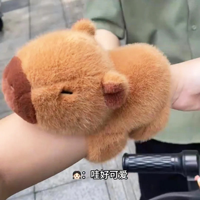 Capybara Slap Wrap Bracelet Plush - Wrist Cuddle Toy