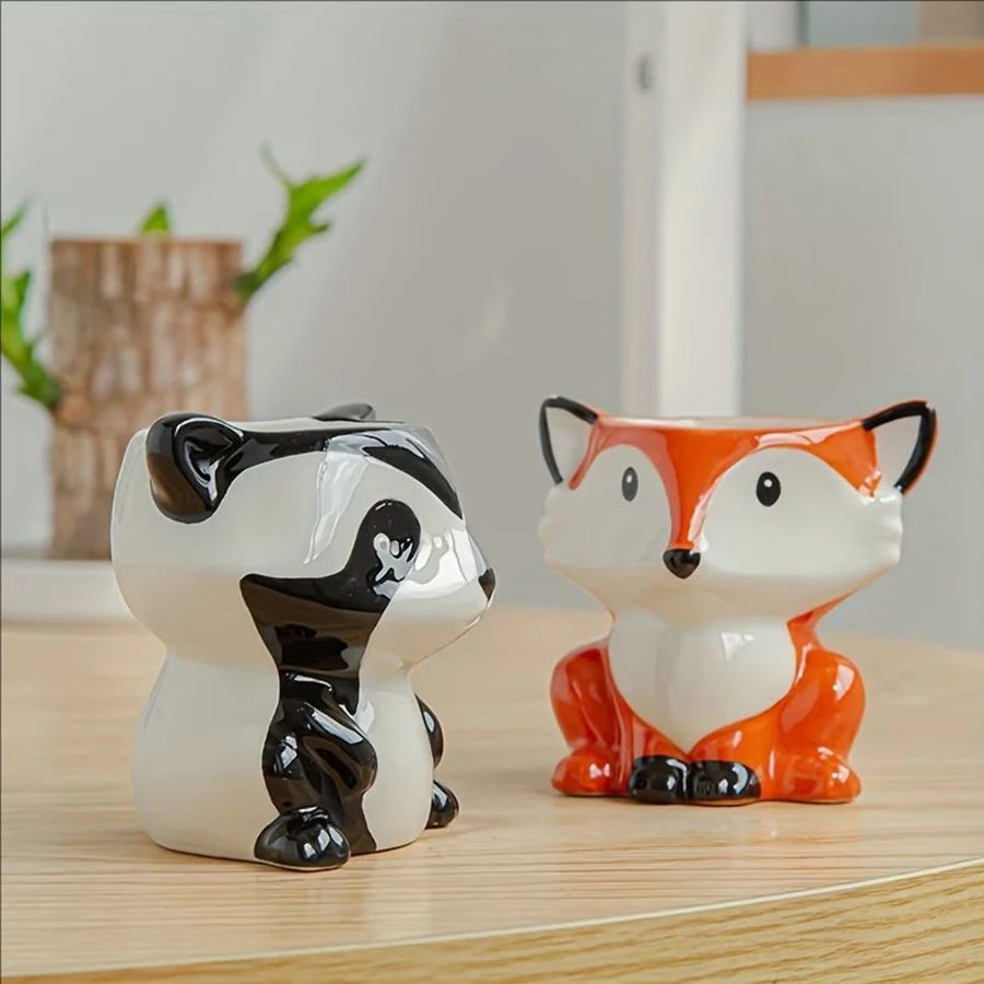 Cute Animal-Themed Ceramic Succulent Planter