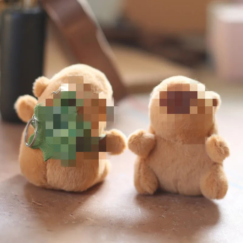 Mini Capybara Pendant Plush Keychain - 16 Variants