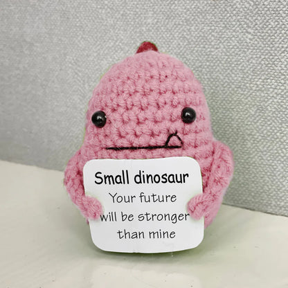 Handmade Crochet Positive Energy Shark Doll – Owl (Pink)