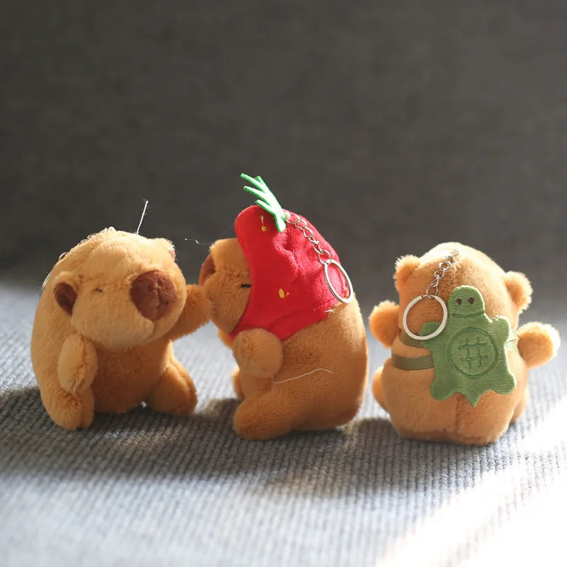Mini Capybara Pendant Plush Keychain - 16 Variants