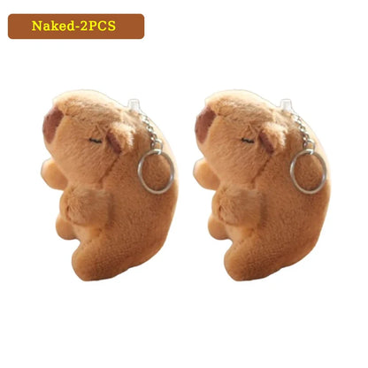 Mini Capybara Pendant Plush Keychain - 16 Variants – Naked 2PCS